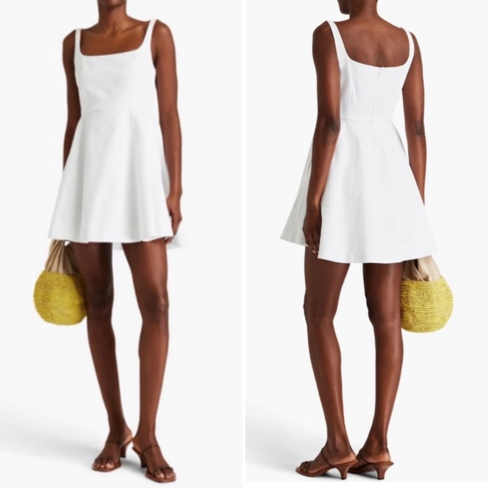 Theory Flare Mini Dress Cotton St Pique
